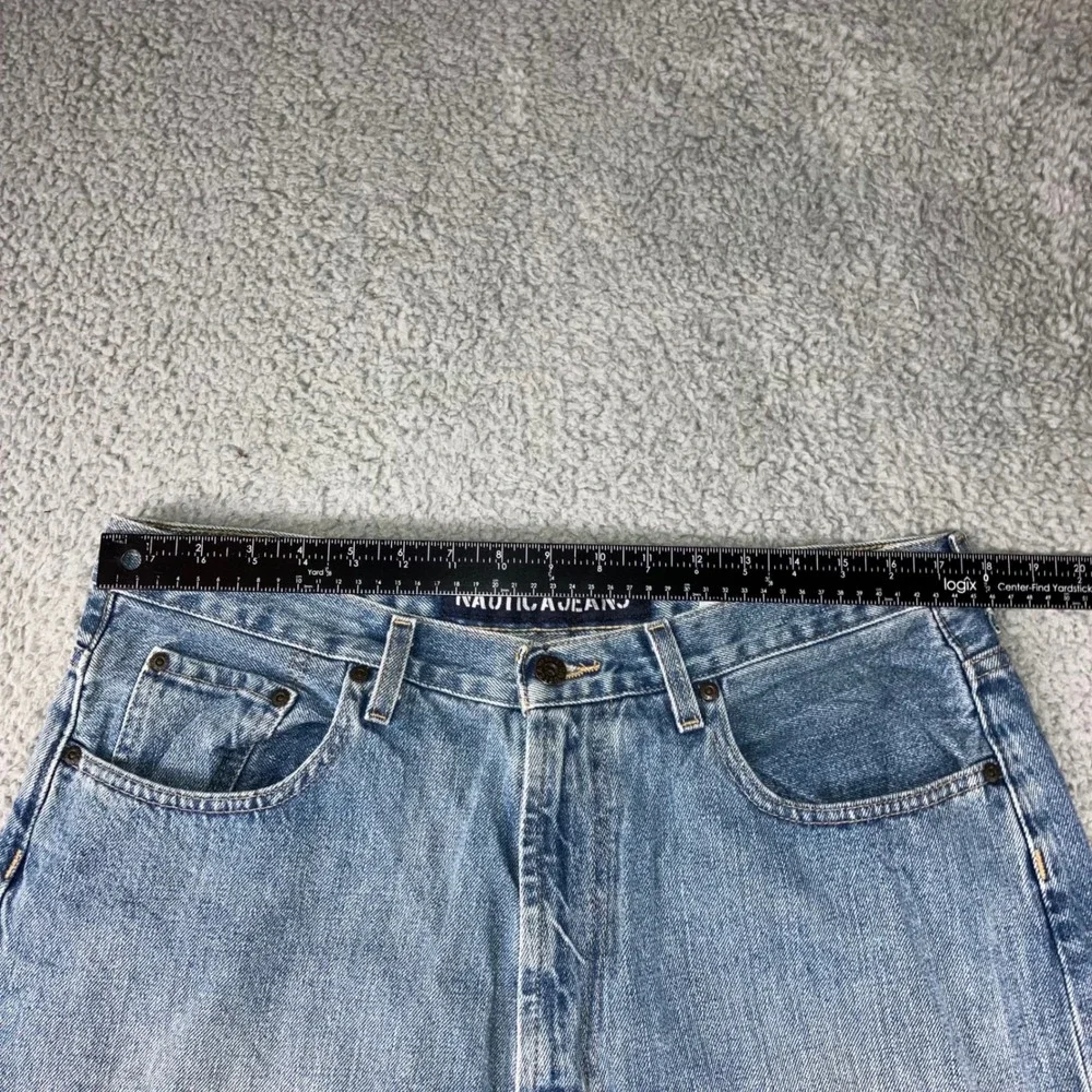 Vtg‎ Nautica Jeans Straight Leg Men 36x34 Blue Medium Wash Relaxed Fit Y2K 90s
